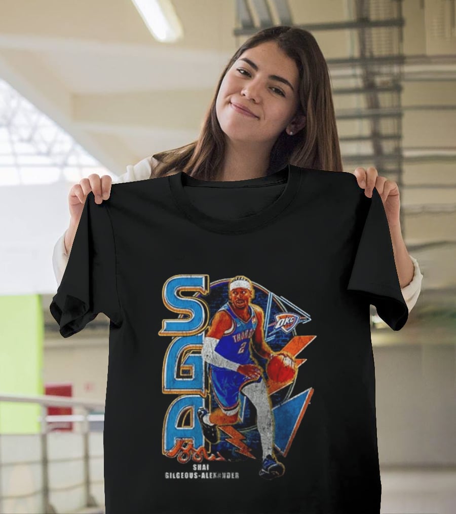 Oklahoma City Thunder Shai Gilgeous Alexander SGA MVP OKC T-Shirt