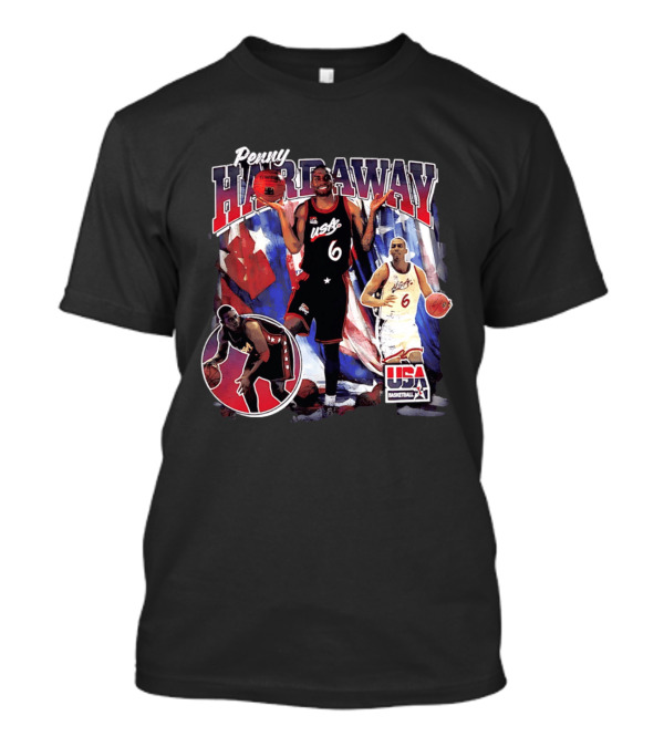 Penny Hardaway USA Basketball Legend Stars And Stripes USA Basketball T-Shirt