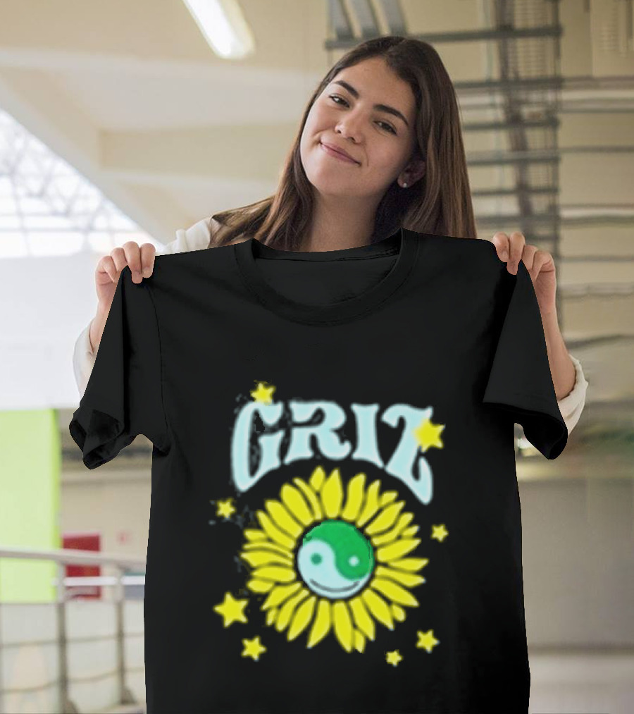 Griz Sunflower Yin Yang Starry T-Shirt