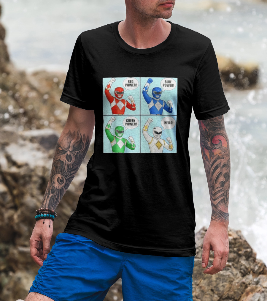Red Power Blue Power Green Power Hello Rangers T-Shirt