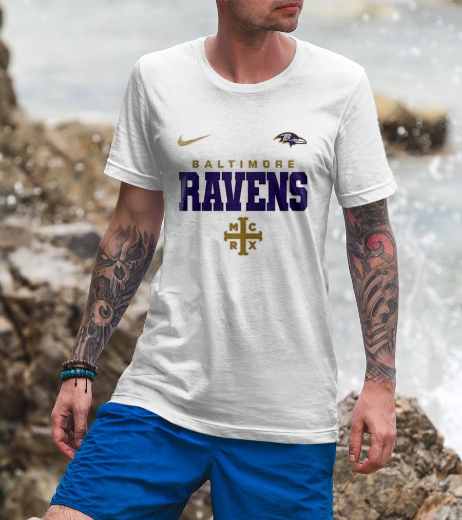 Baltimore Ravens My Chemical Romance MCRX Collaboration T-Shirt