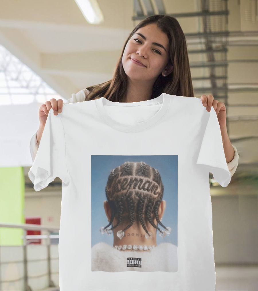 Iceman Adonis Braids Album Cover Drake Parental Advisory T-Shirt