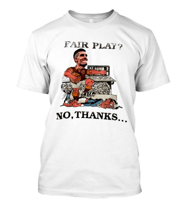 Gianluca Mancini AS Roma Fair Play No Thanks Comic T-Shirt