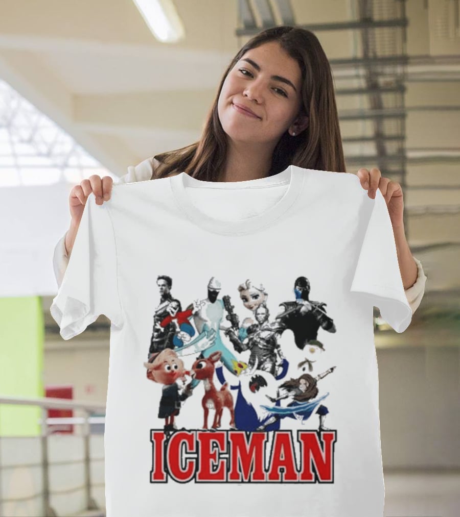 Secretclub Iceman Rudolph And Frosty Characters T-Shirt