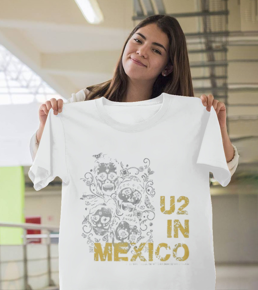 U2 In Mexico Día De Los Muertos Calavera T-Shirt