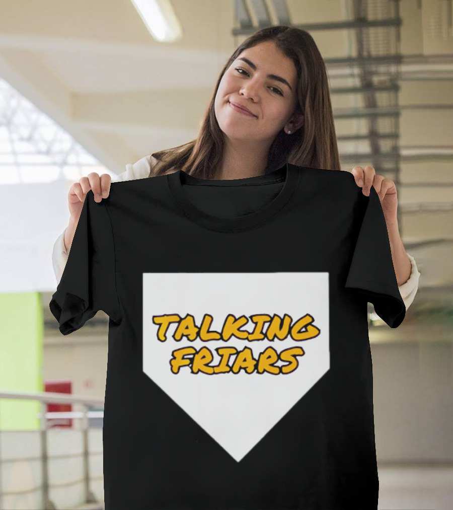 San Diego Padres Baseball Talking Friars Home Plate T-Shirt