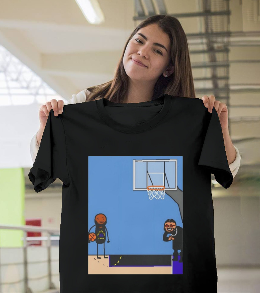 Villain Brooks Vs Dillon Brooks Basketball Humor Phoenix Suns Sketch T-Shirt