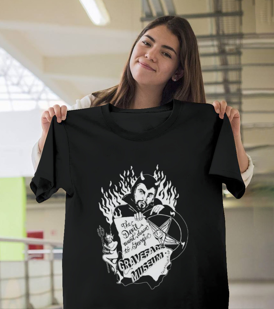 Anton LaVey Church Of Satan Graveface Museum The Devil Went Down To Georgia T-Shirt