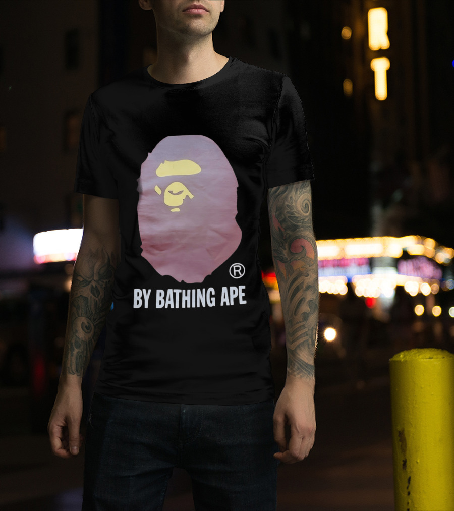 By Bathing Ape Iconic Yellow Ape Face T-Shirt
