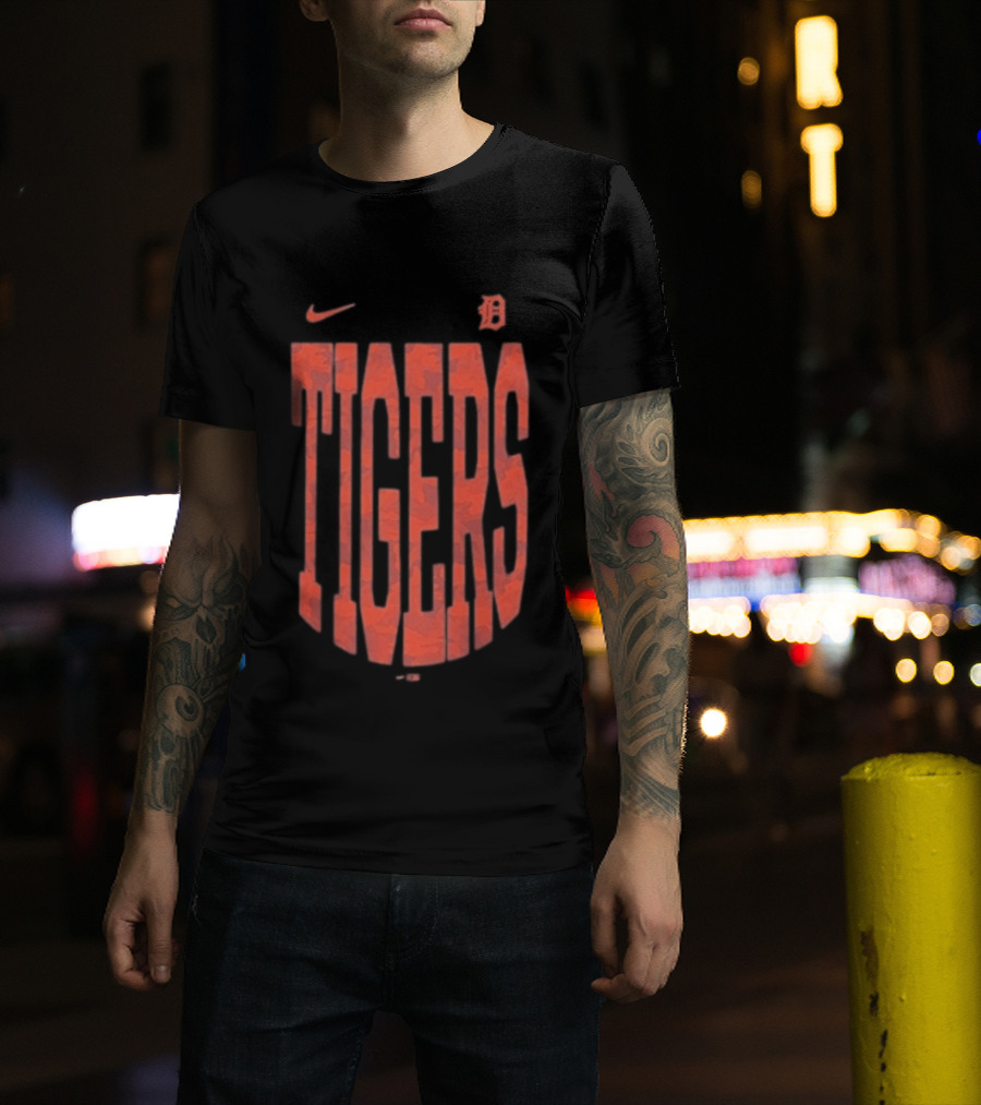 Detroit Tigers Nike Camo Velocity Victor T-Shirt