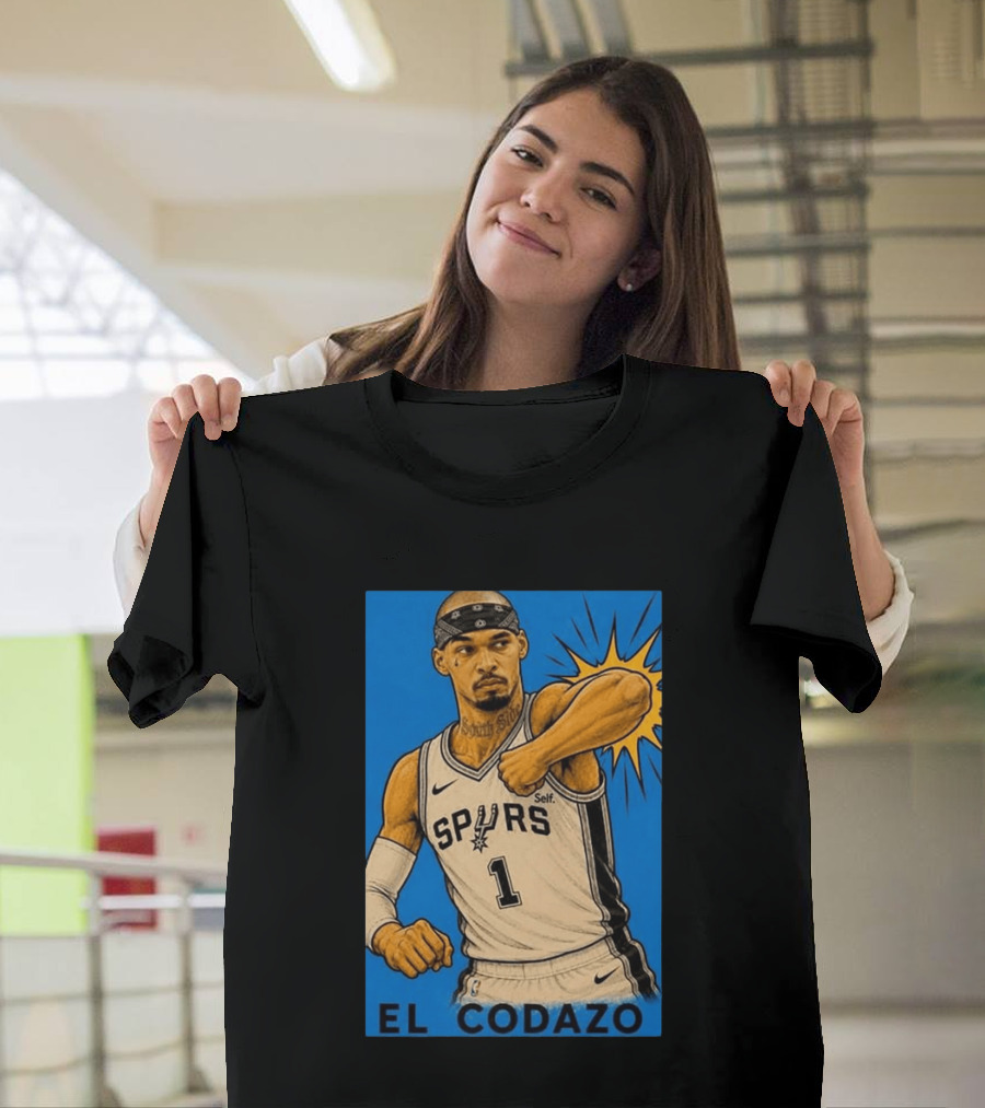 San Antonio Spurs El Codazo Victor Wembanyama Basketball Self T-Shirt