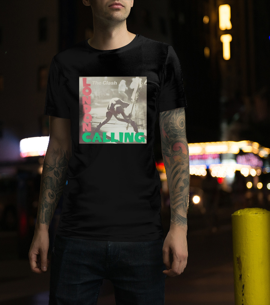 The Clash London Calling Punk Rock Album Cover Image T-Shirt