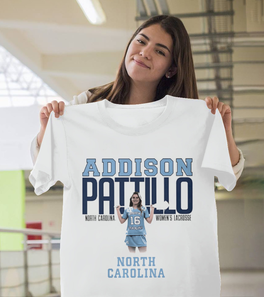 Addison Pattillo North Carolina Women's Lacrosse 16 Player T-Shirt