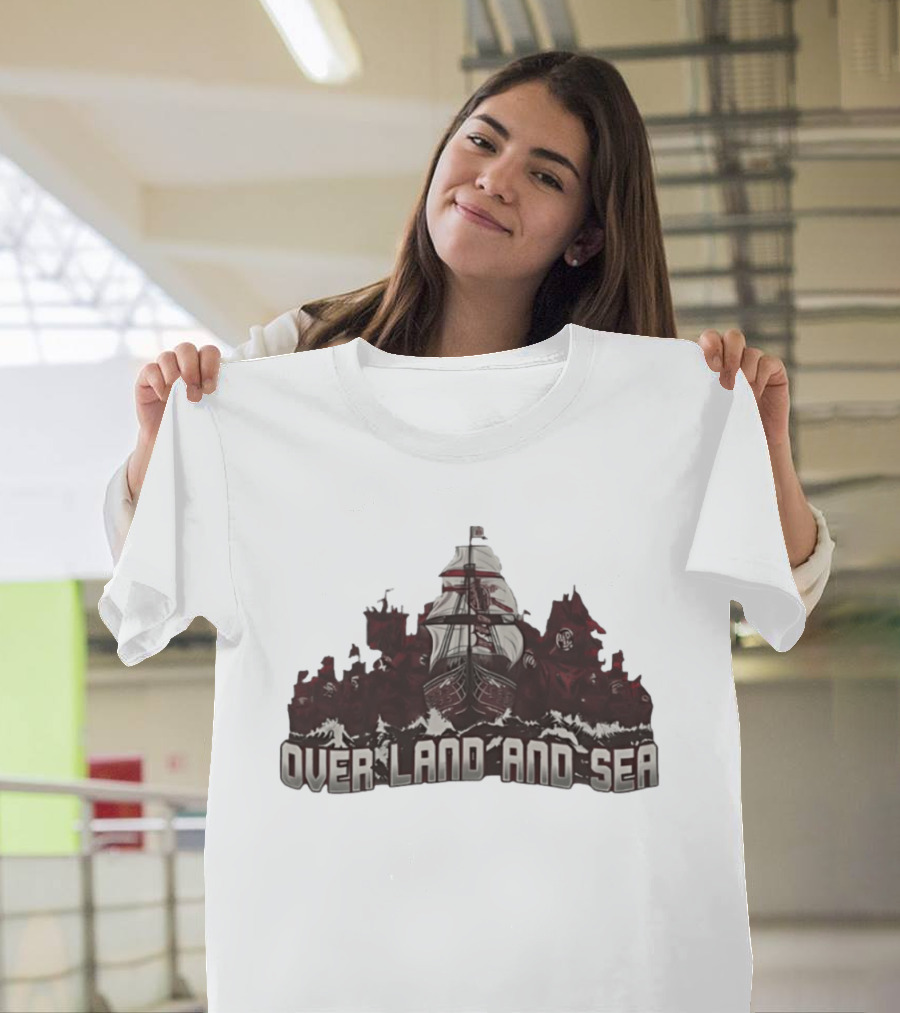 Arsenal FC Over Land And Sea Pirate Ship T-Shirt