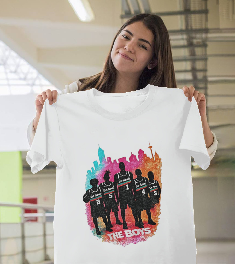 The Boys San Antonio Spurs Classic City Edition Basketball Player T-Shirt