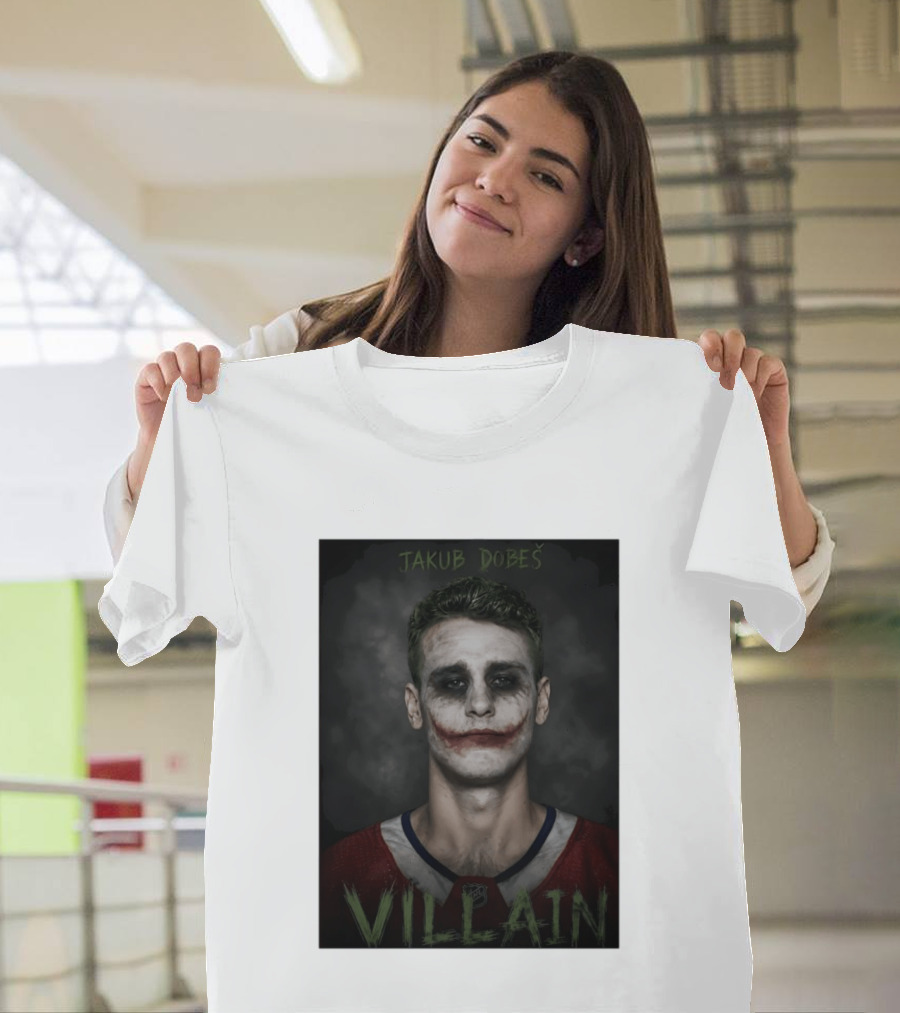 Jakub Dobes Villain Joker Montreal Canadiens Hockey T-Shirt