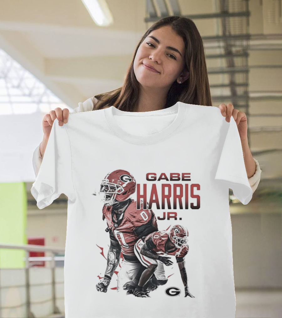 Gabe Harris Jr Georgia Bulldogs Football Player NCAA Team T-Shirt
