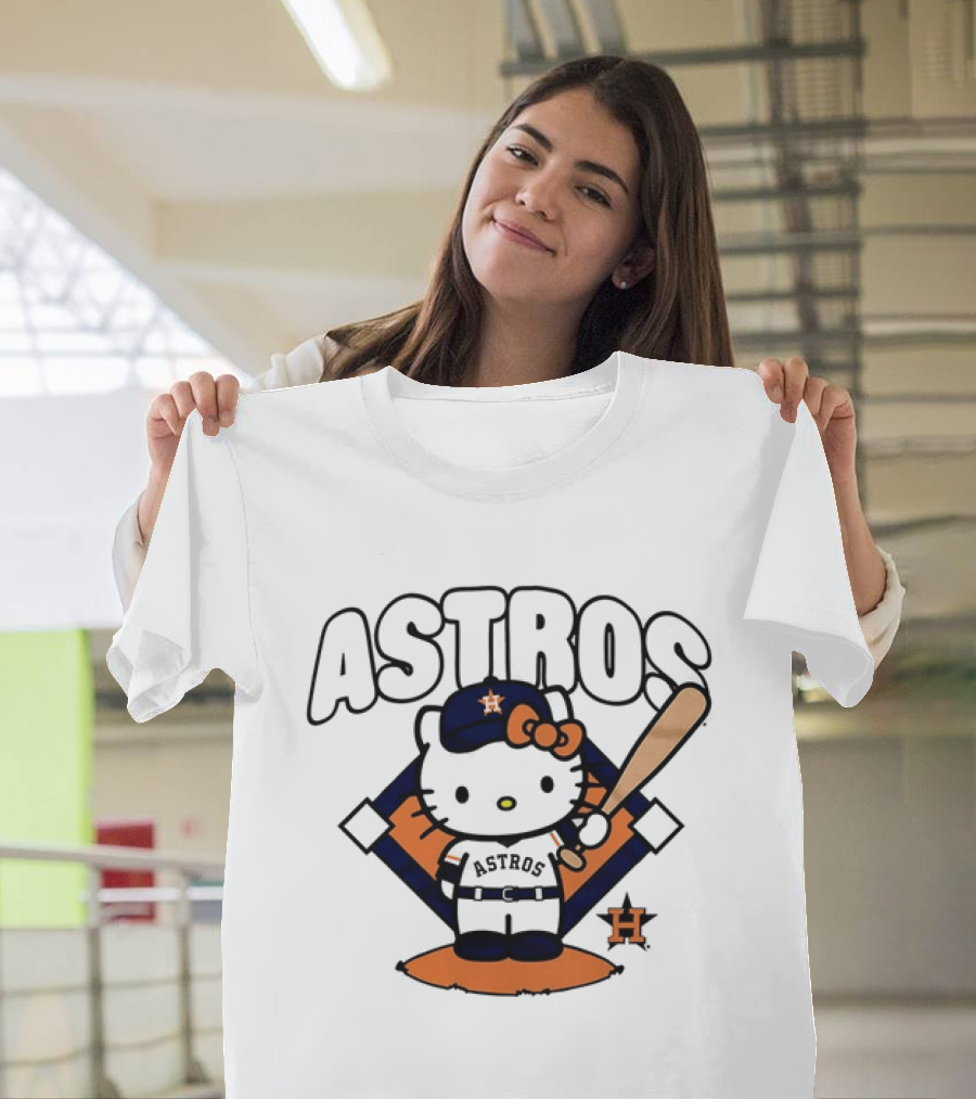 Hello Kitty Astros 2026 MLB Baseball T-Shirt