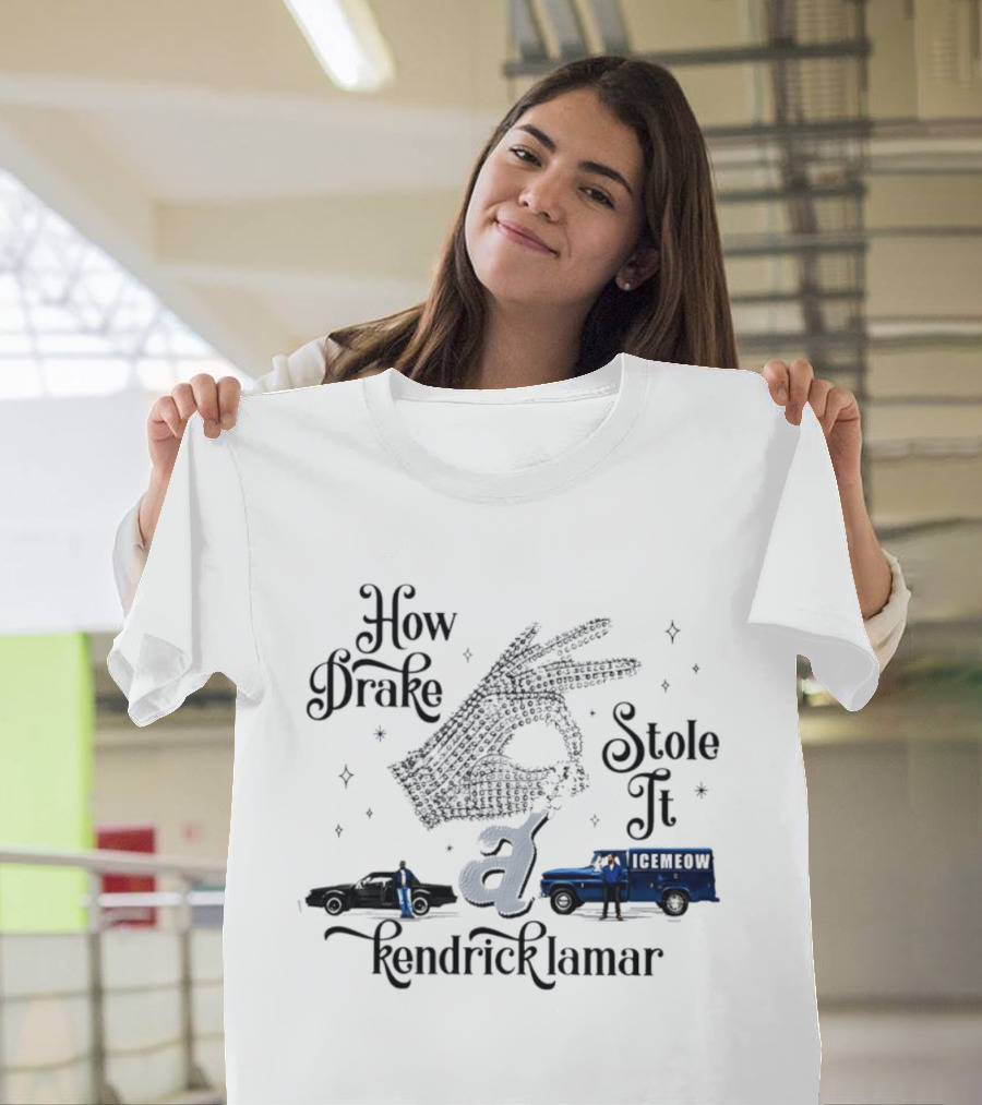 How Drake Stole It Kendrick Lamar Icemeow Bus T-Shirt