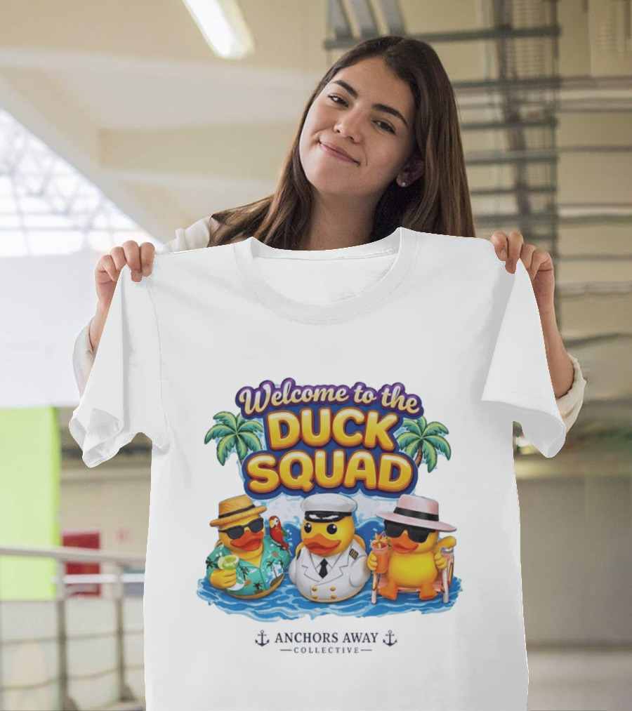 Welcome To The Duck Squad Anchors Away Collective Tropical Adventure T-Shirt