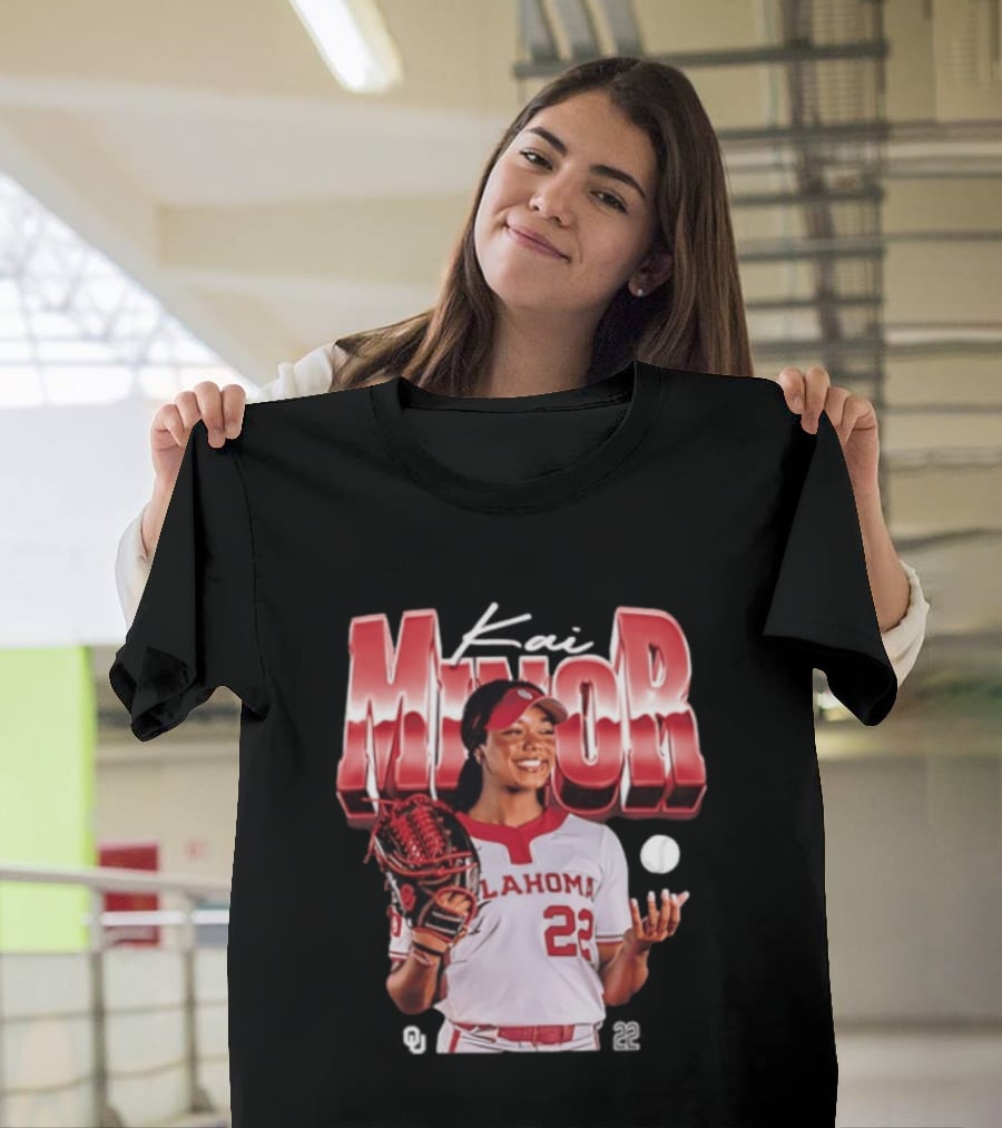 Kai Minor Oklahoma 22 Sooners Softball Player T-Shirt