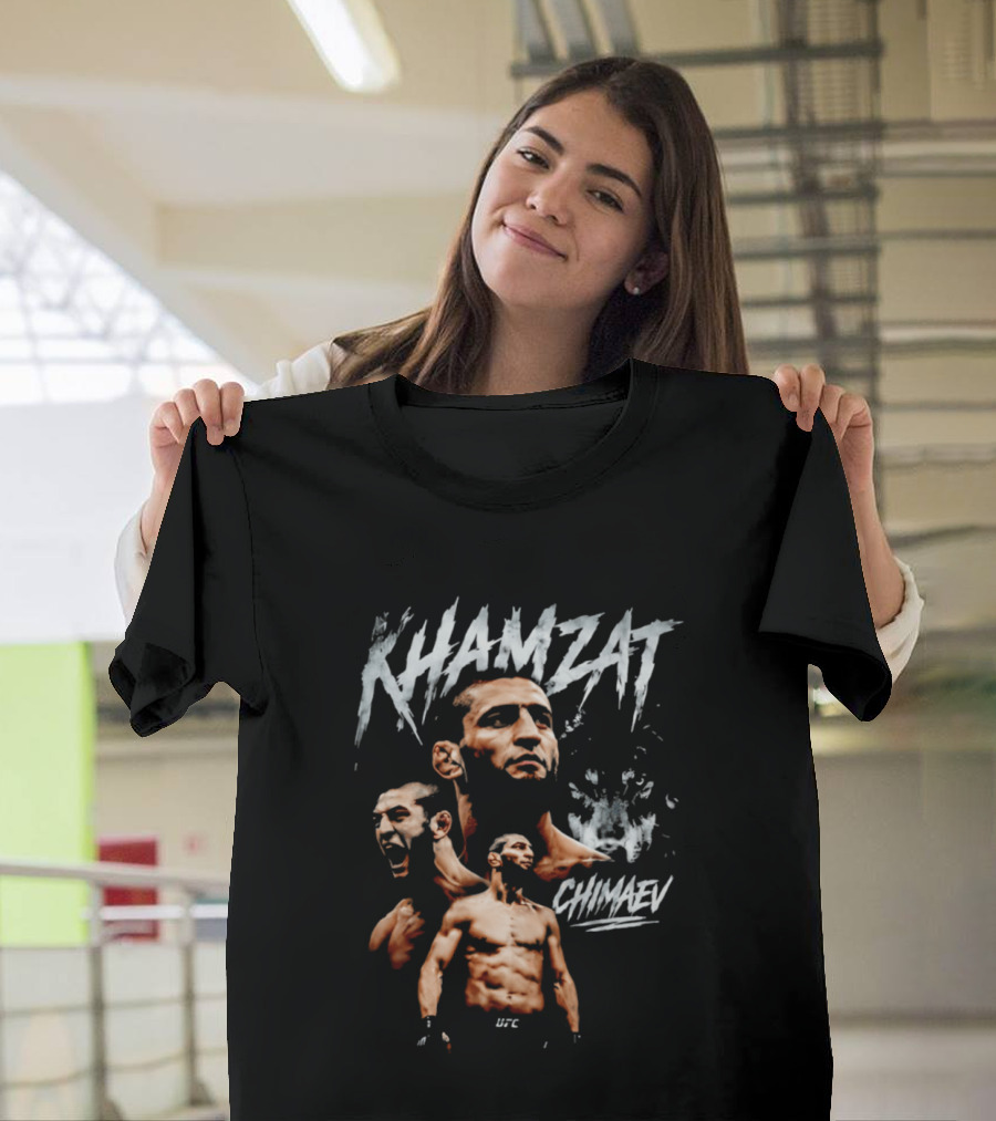 Khamzat Chimaev UFC MMA Fighter The Wolf T-Shirt