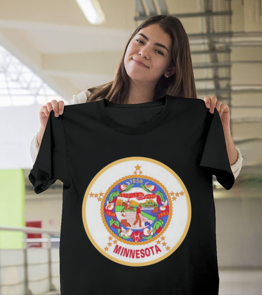 L'étoile Du Nord 1819 1858 1893 Seal Of Minnesota T-Shirt