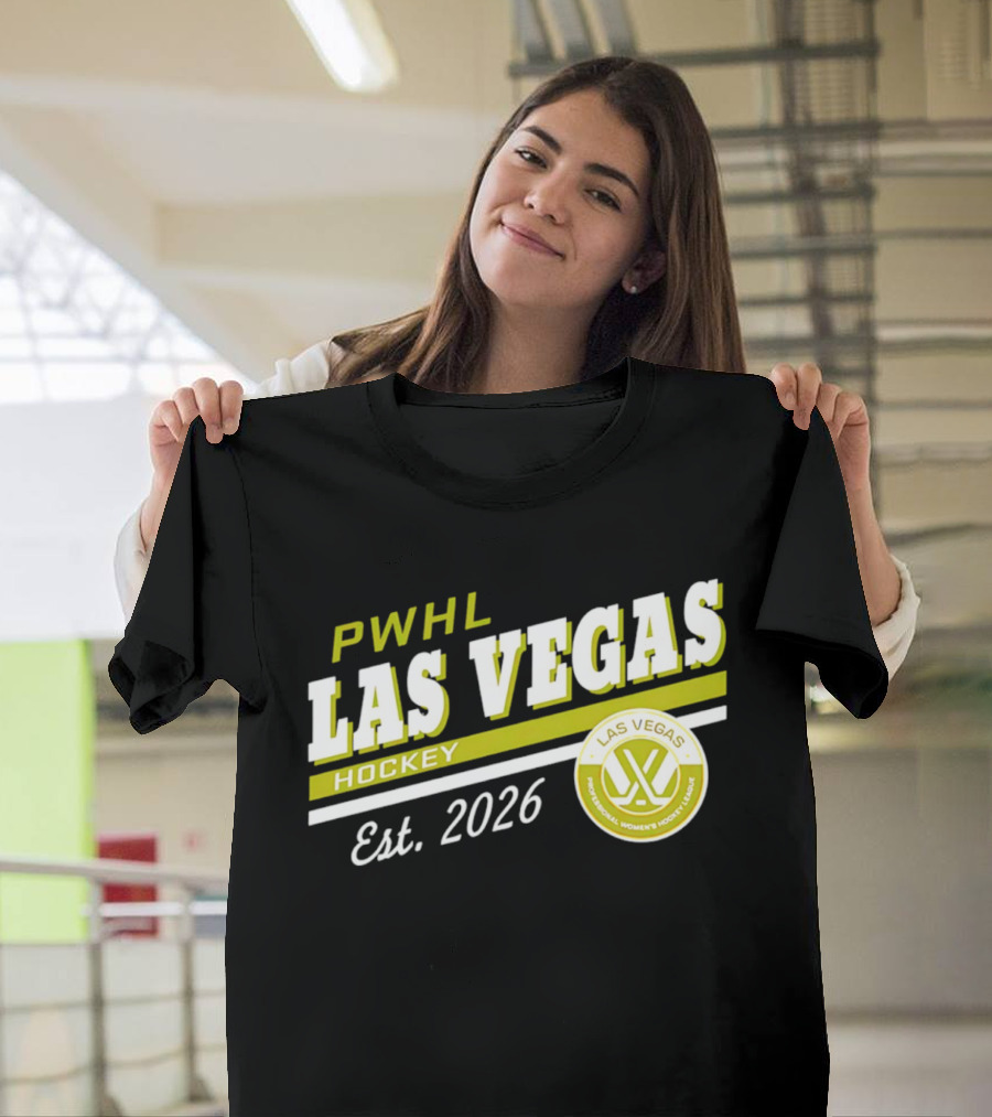 PWHL Las Vegas Hockey Est. 2026 Professional Women's Hockey League T-Shirt