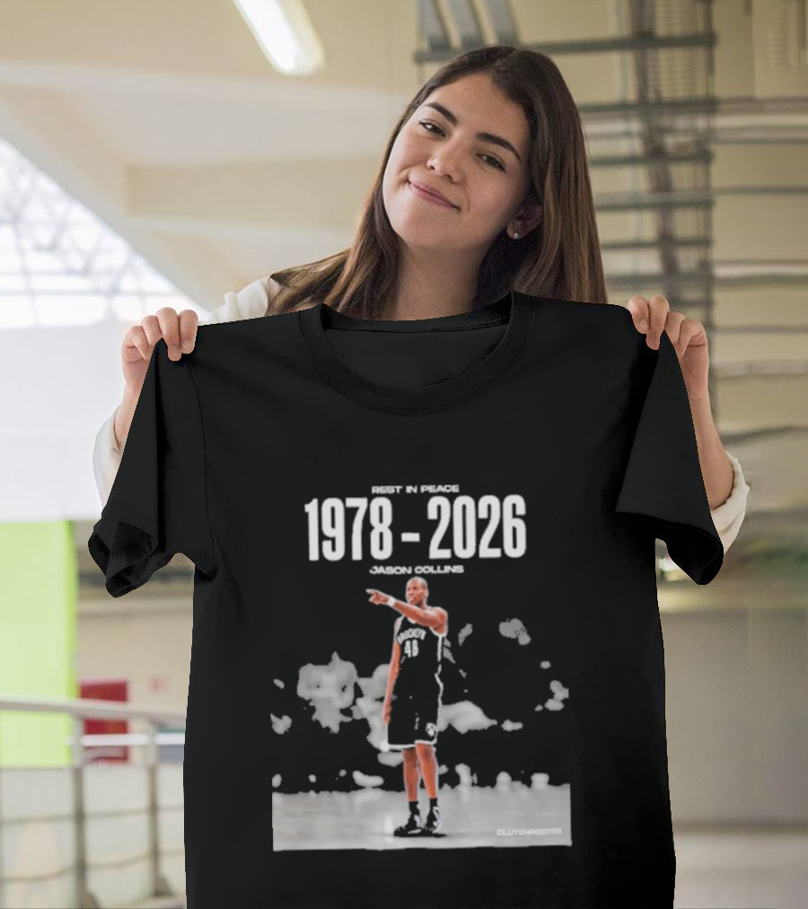 Rip In Power 1978 2026 Jason Collins Basketball Tribute Clutchpoints T-Shirt