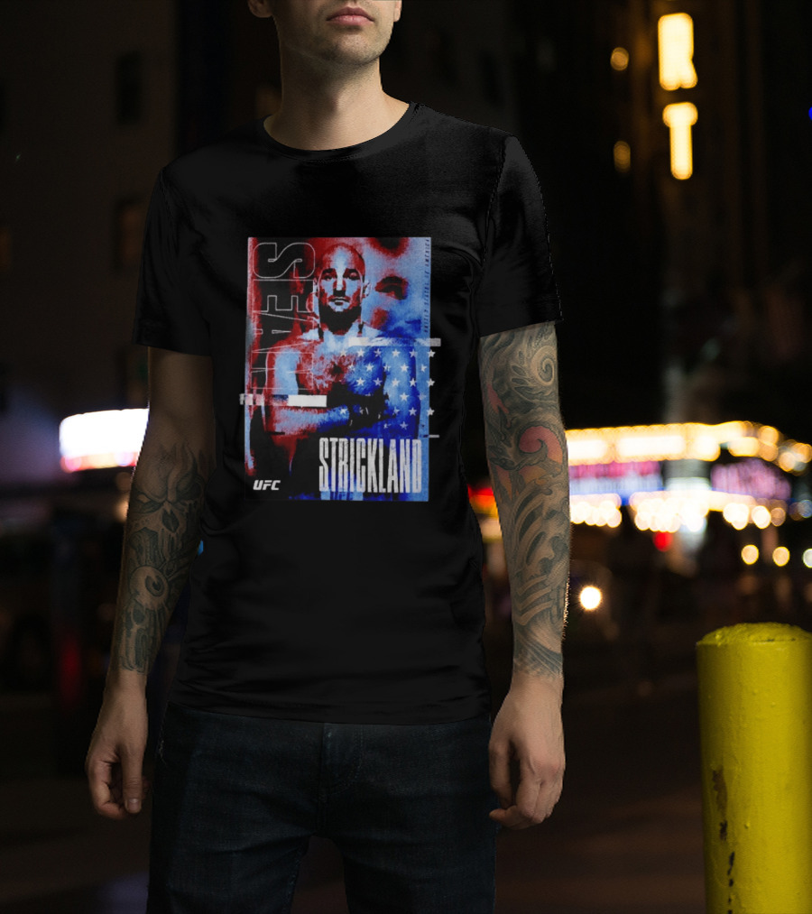 Sean Strickland UFC Fighter American Flag T-Shirt