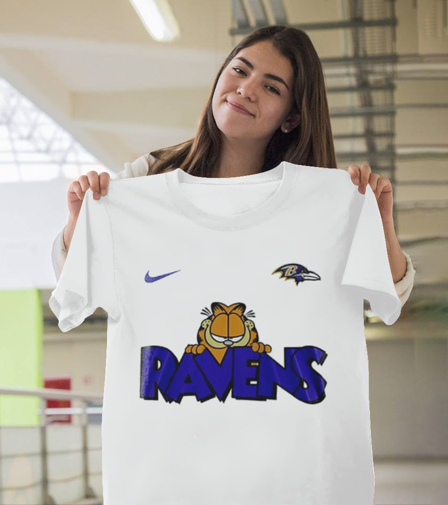 Baltimore Ravens Nike Garfield Crossover Ravens T-Shirt