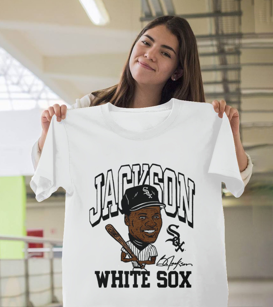 Jackson White Sox Bo Jackson Caricature Cooperstown Collection Baseball T-Shirt