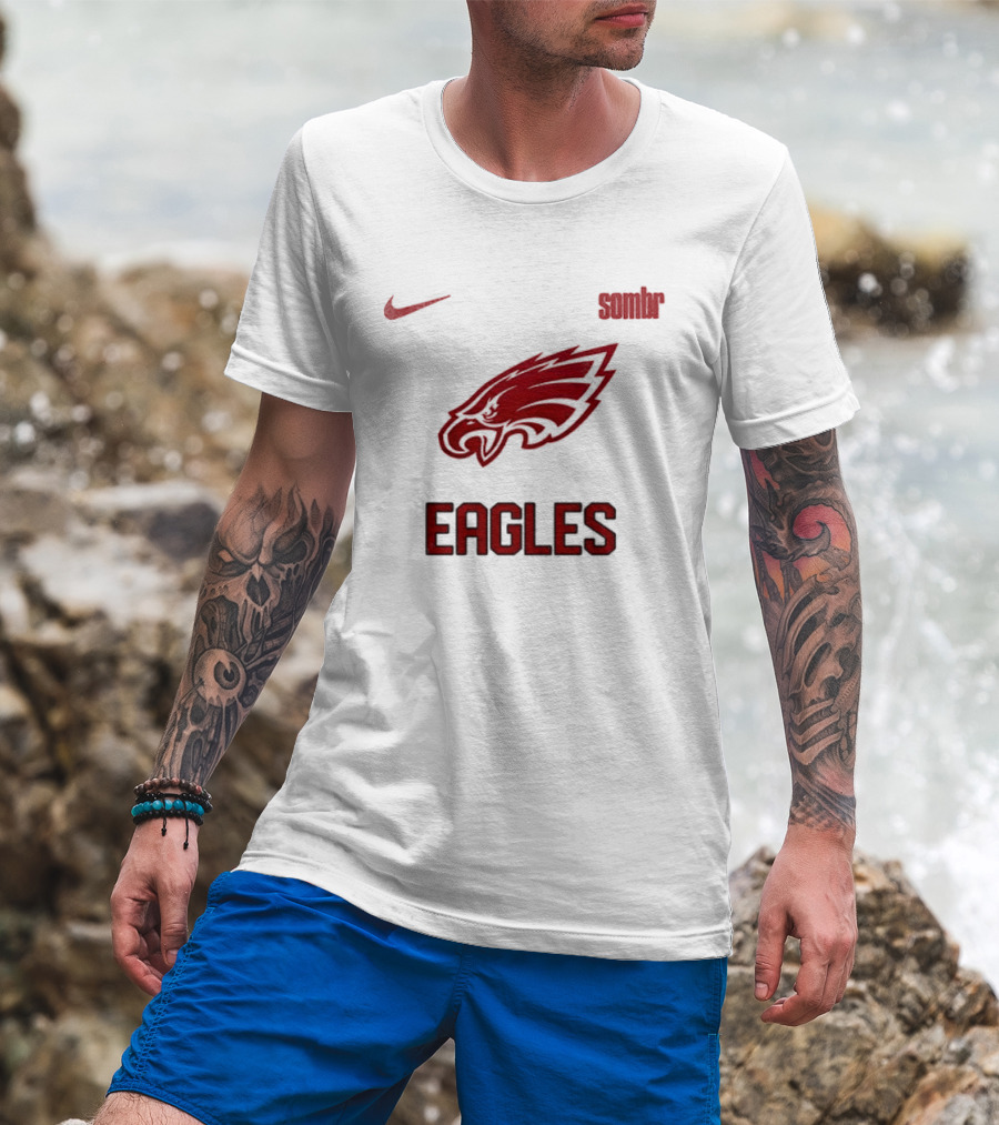Philadelphia Eagles Sombr Nike Collaboration Late Nights Young Romance Tour T-Shirt