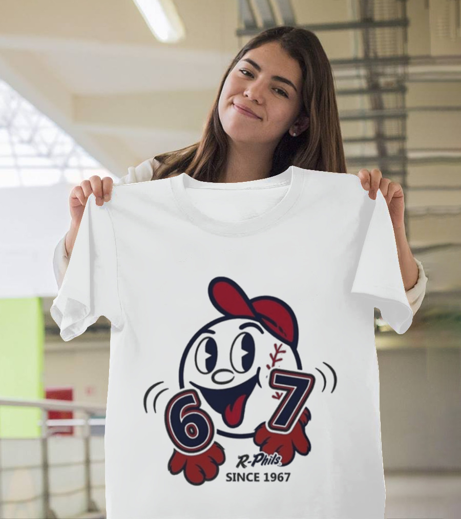 Reading Fightin Phils R Phils Character 67 Since 1967 T-Shirt