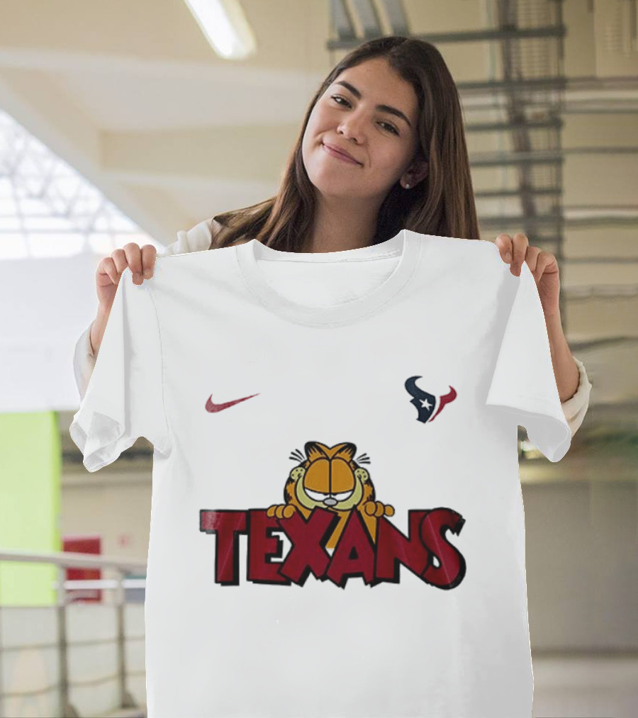 Nike Houston Texans Orange Cat Pose T-Shirt