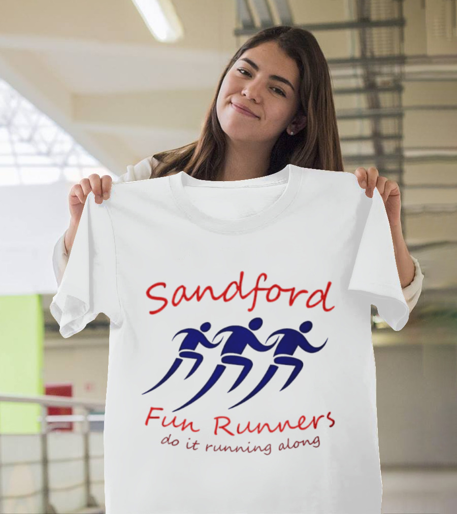 Sandford Fun Runners Do It Running Along Running Figures T-Shirt