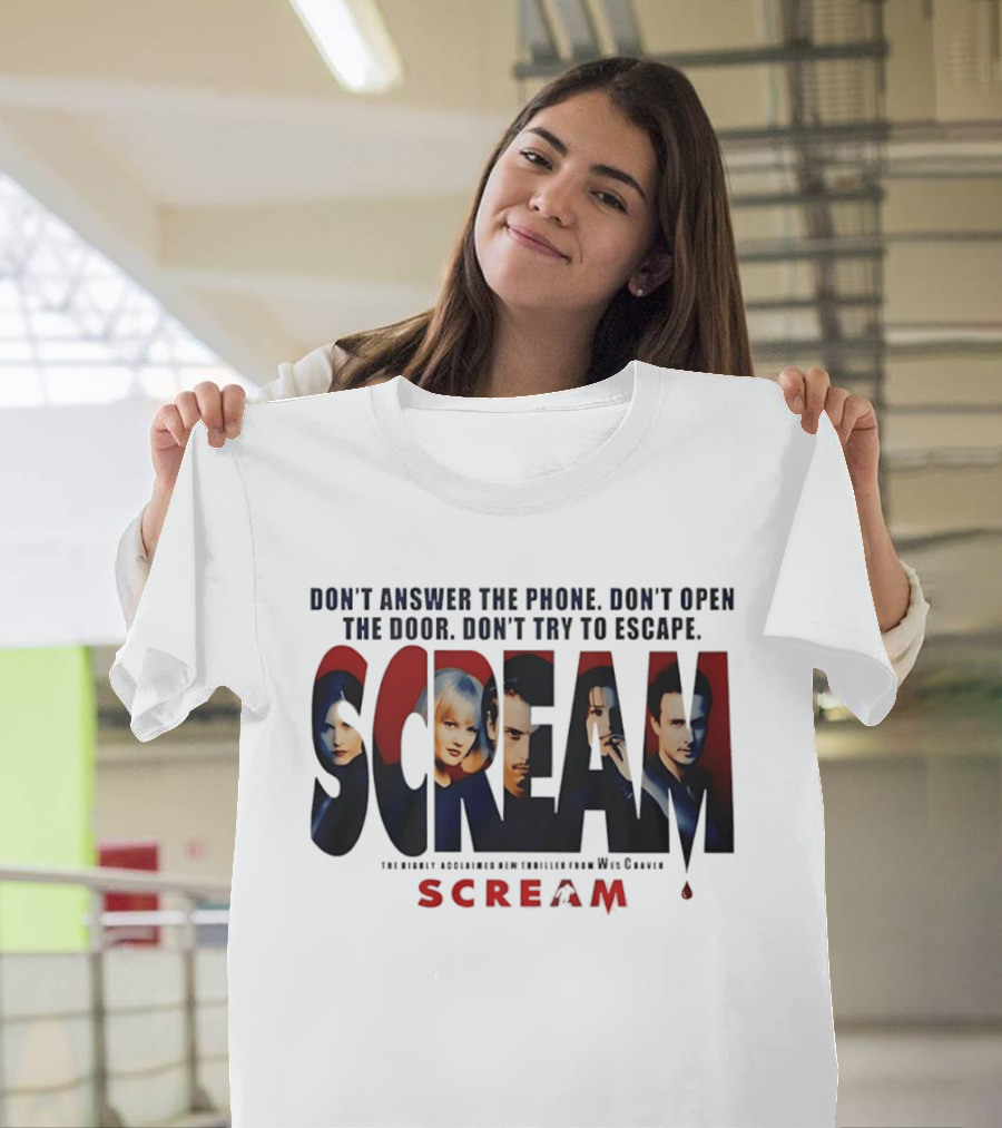 Scream Don't Answer The Phone Don't Open The Door Don't Try To Escape Wes Craven T-Shirt