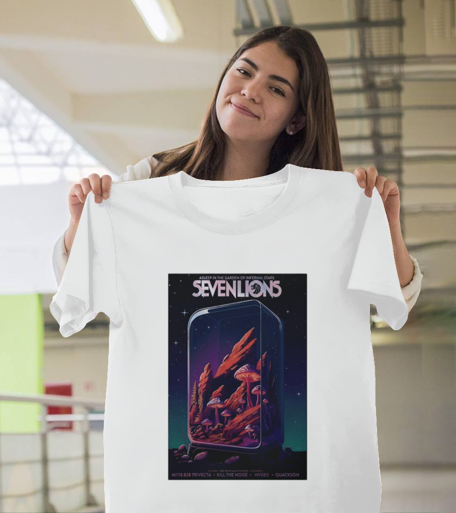 Seven Lions Asleep In The Garden Of Infernal Stars Red Rocks Amphitheatre May 22 2026 T-Shirt