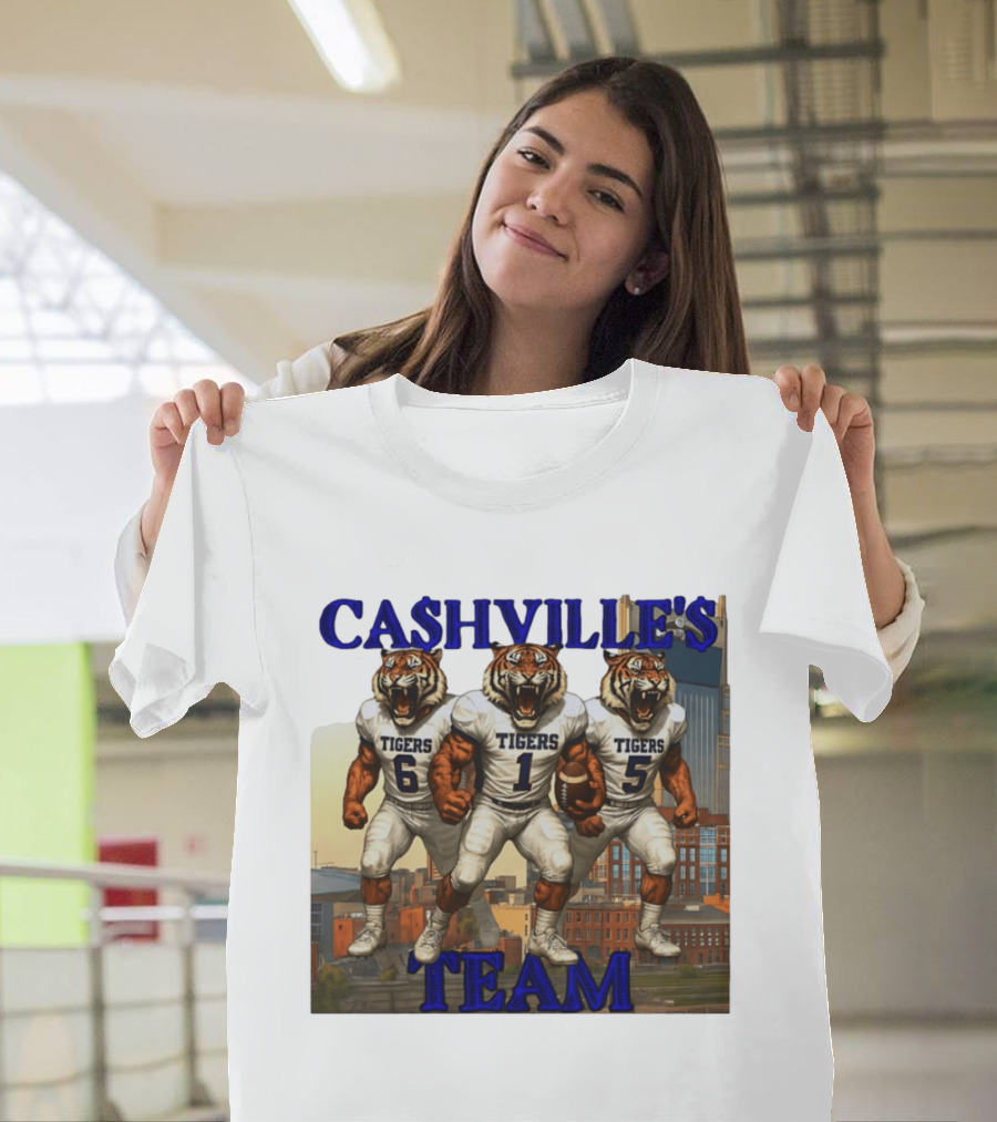 Cashville's Team Tennessee State Tigers Football Trio T-Shirt