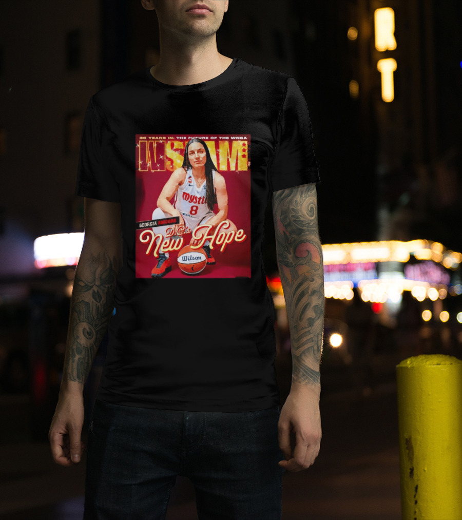 30 Years In The Future Of The WNBA WSLAM Georgia Amoore Mystics DC's New Hope T-Shirt