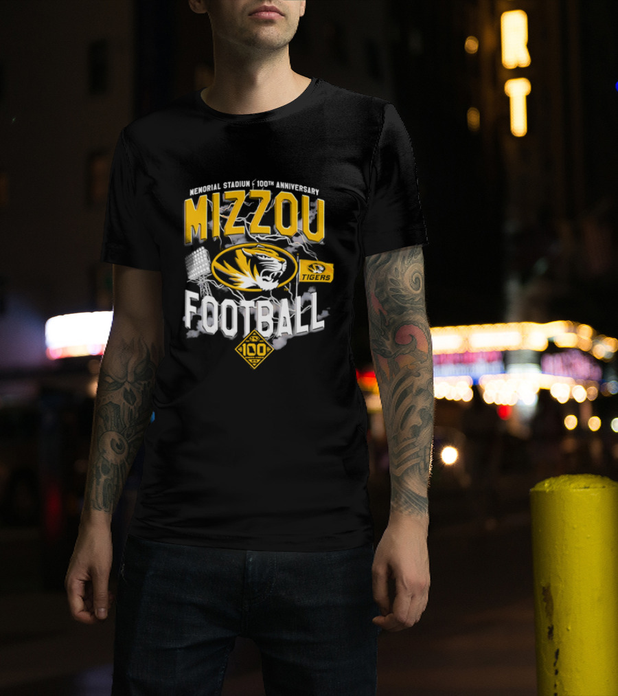 Missouri Tigers Mizzou Football 2026 Memorial Stadium 100th Anniversary T-Shirt