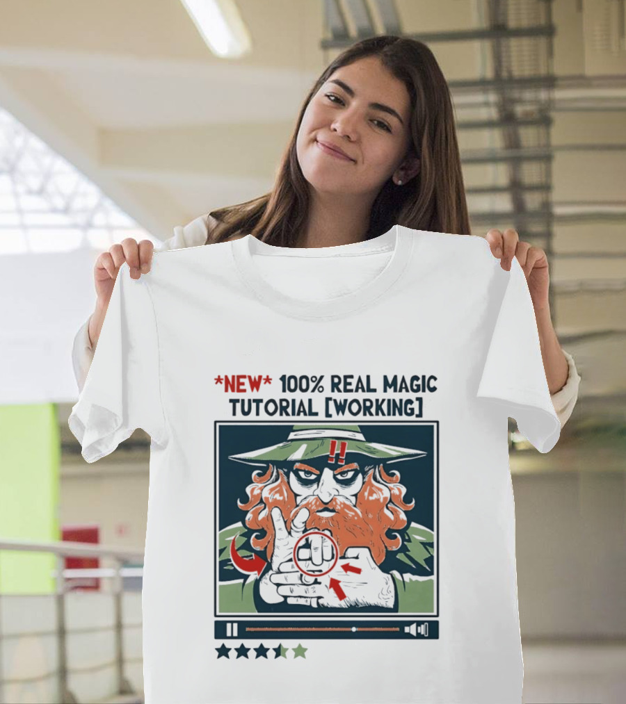 New 100 Percent Real Magic Tutorial Working T-Shirt