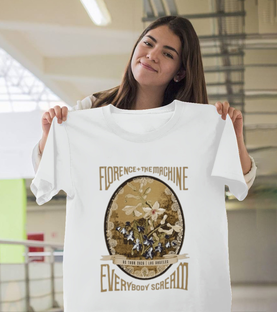 Florence + The Machine Everybody Scream US Tour 2026 Los Angeles T-Shirt