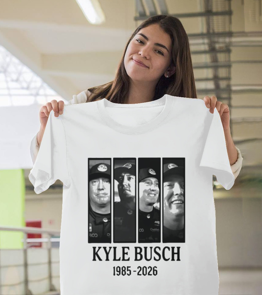 Kyle Busch 1985 2026 Racing Legend Commemoration T-Shirt