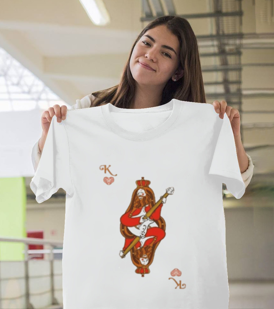 Mike Love King Of Hearts Cream Playing Guitar T-Shirt