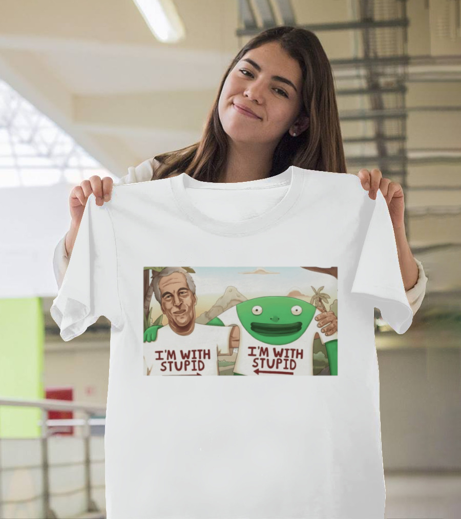 I'm With Stupid Frog Epstein Files T-Shirt