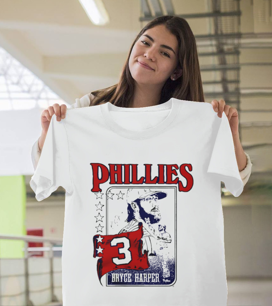 Phillies Bryce Harper 3 Star Player Philadelphia T-Shirt