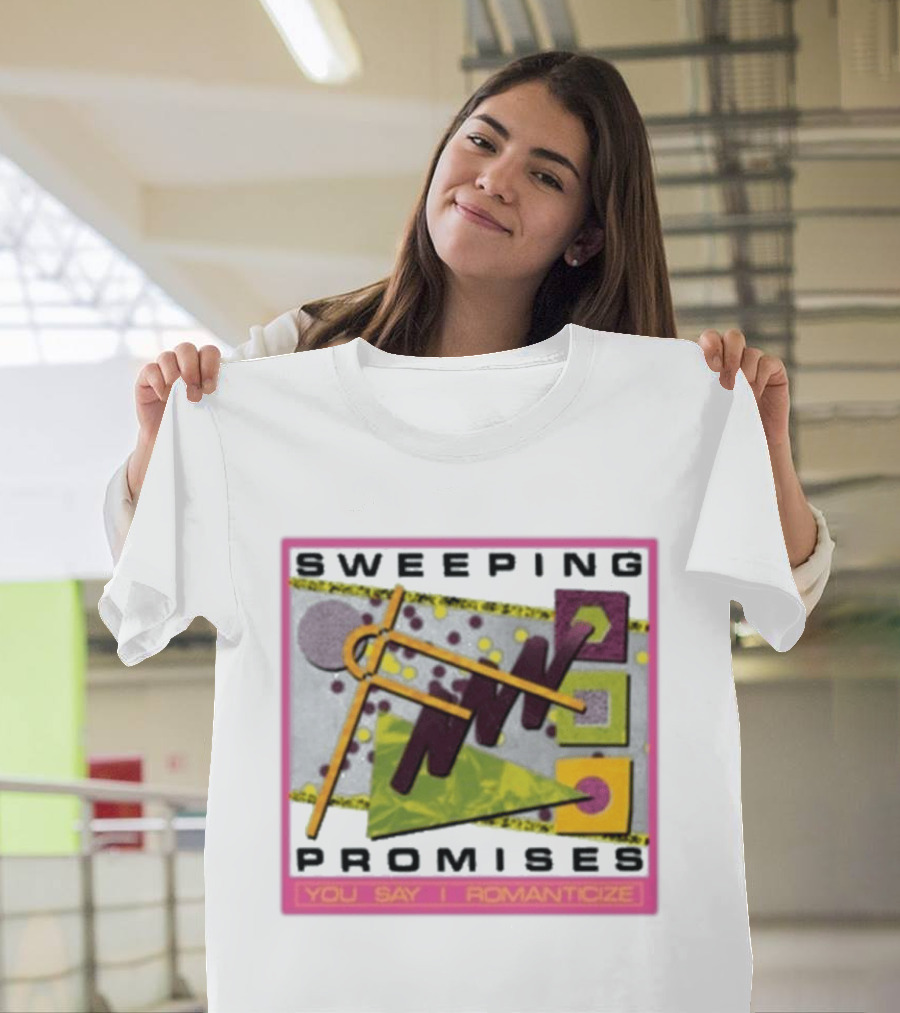 Sweeping Promises You Say I Romanticize Retro Abstract T-Shirt
