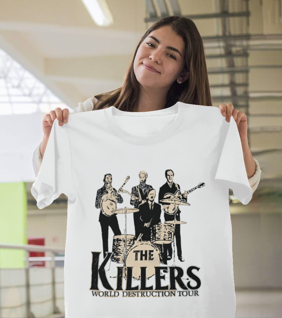 The Killers World Destruction Tour 2008 Band T-Shirt