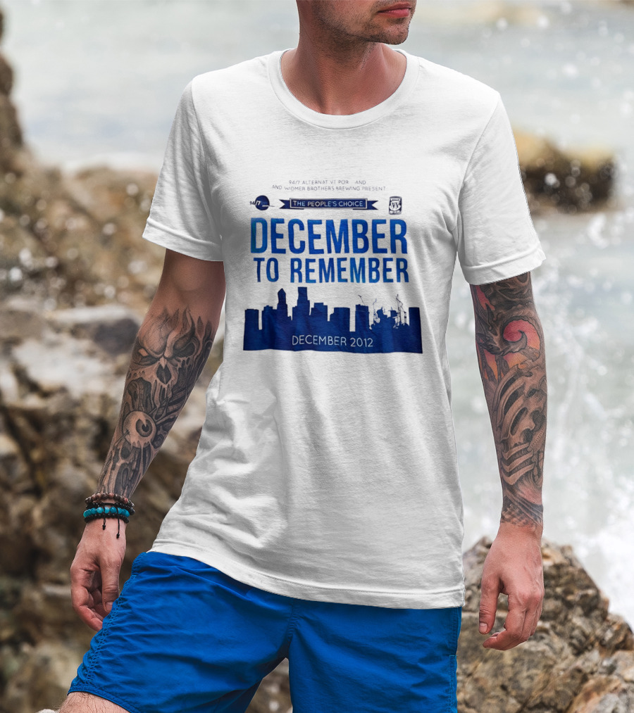 9.43 Alternative Portland Widmer Brothers Brewing December To Remember 2012 T-Shirt